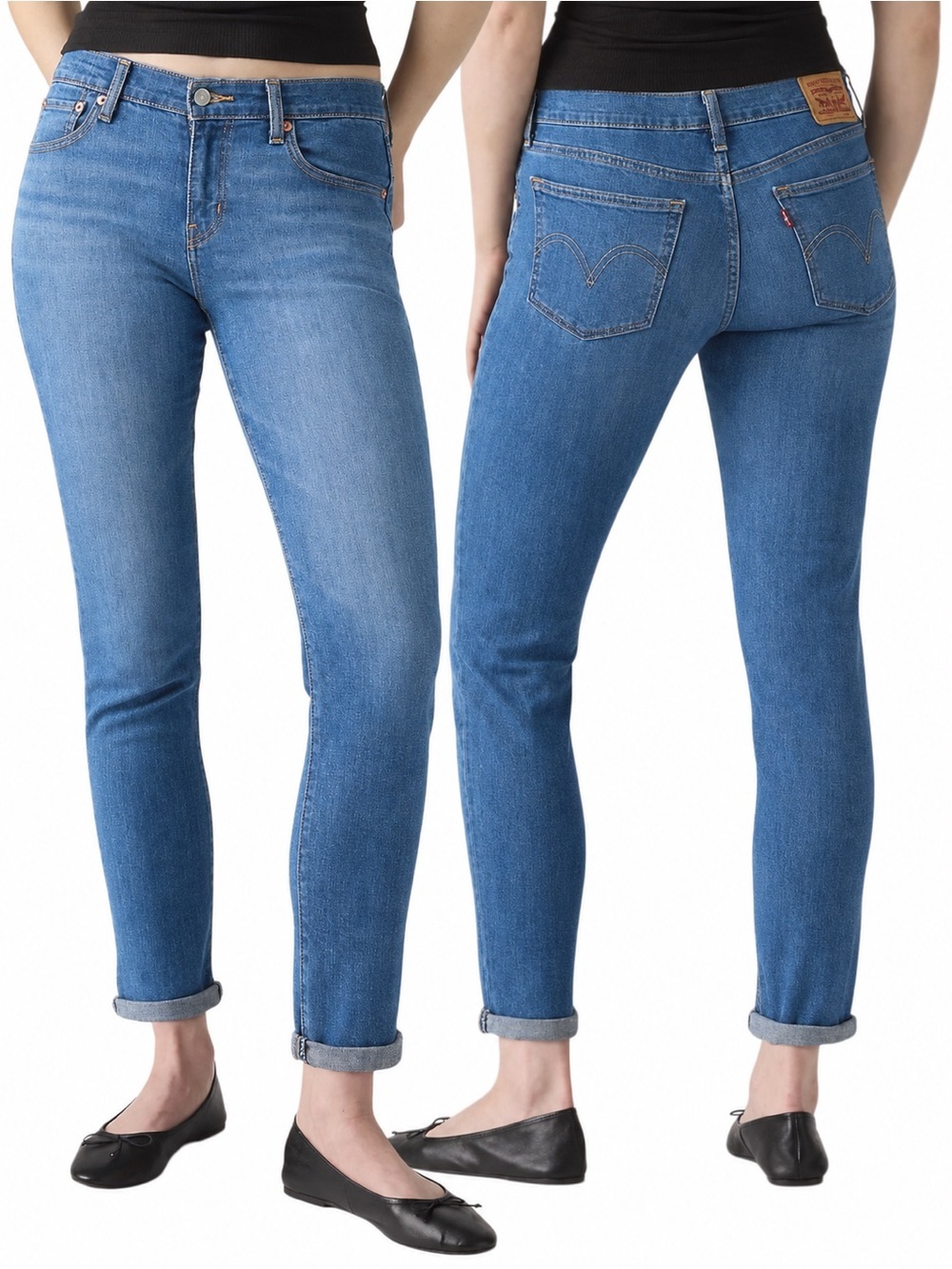 Levi’s Boyfriend Jeans 28 Mid Rise Light Wash Relaxed Tapered